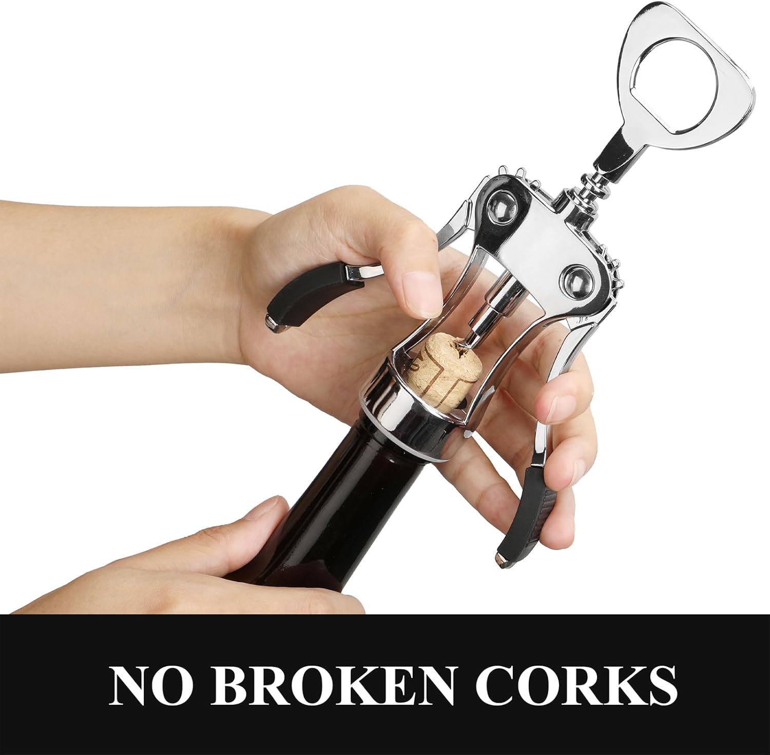 Multifunctional Wine Accessories with Ergonomic Handle and Sharp Screw, for Kitchen