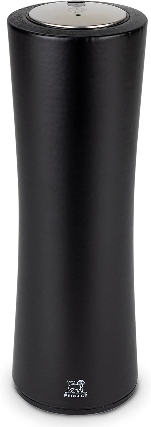 Elis Reverse Electric Corkscrew - Rechargeable Automatic Bottle Opener with Foil Cutter - Wood, Black, 8-inches