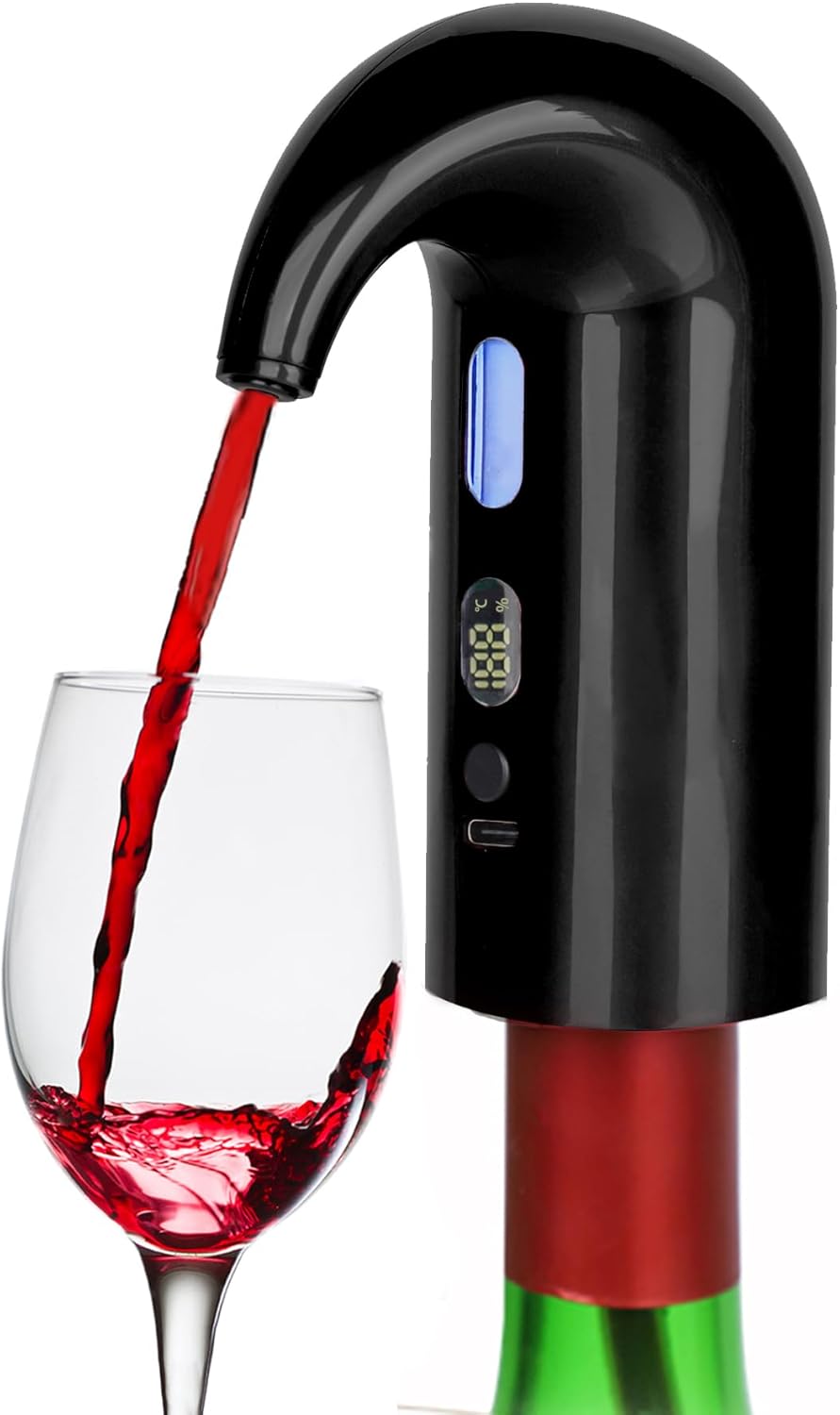 Portable Automatic One-Touch Decanter Dispenser Pump for Red and White