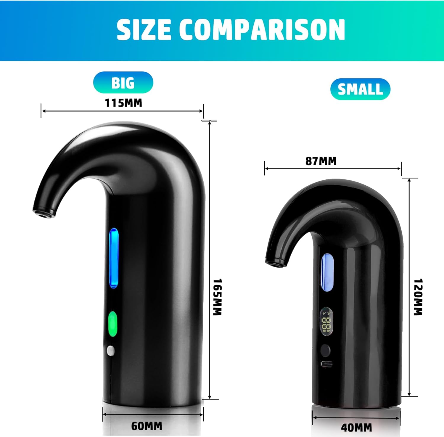 Portable Automatic One-Touch Decanter Dispenser Pump for Red and White